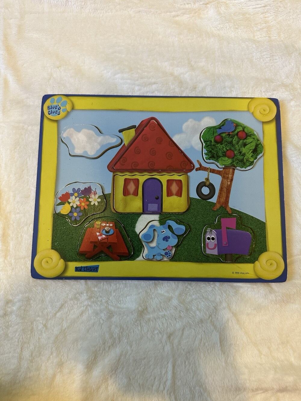 Vintage wooden chunky Blues Clues Puzzle